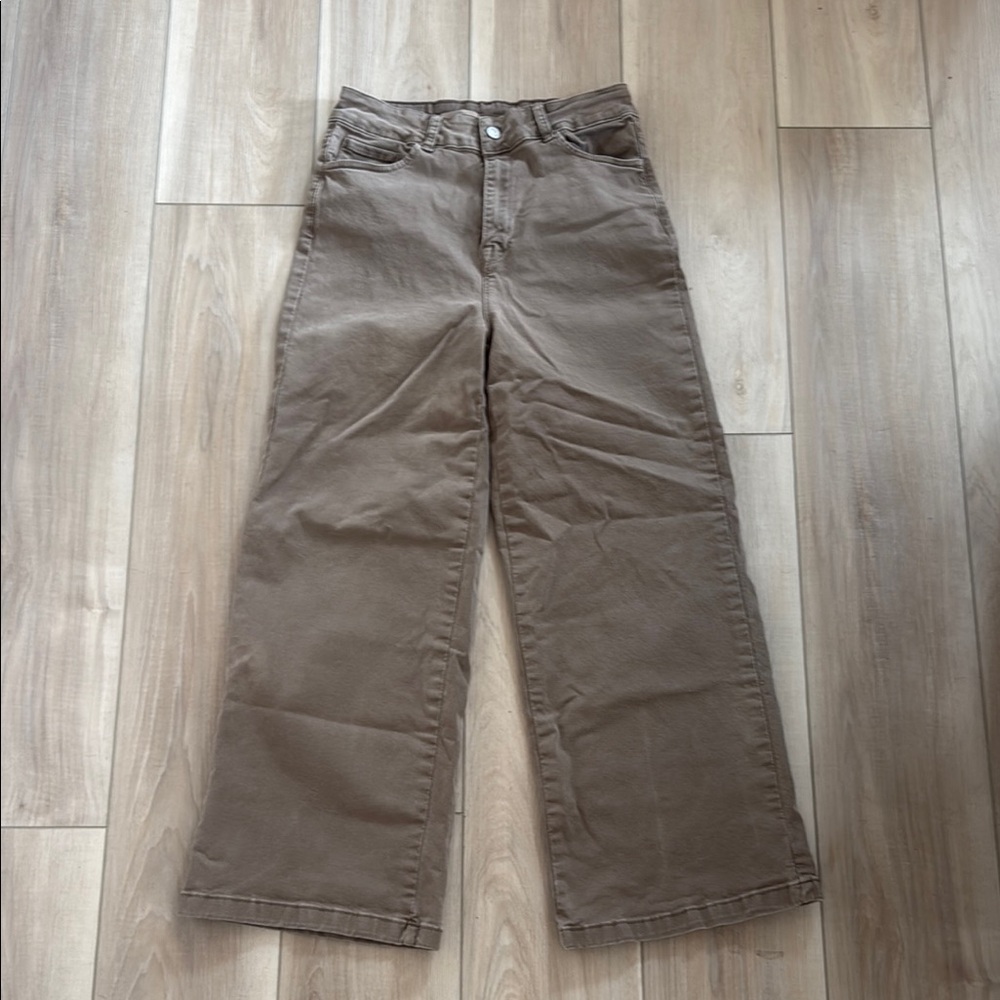 Wide Leg Brown Sfera premium denim Pants